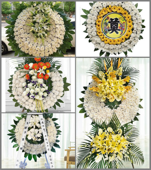 山东莱芜莱城区高庄街道南坛村花圈速递