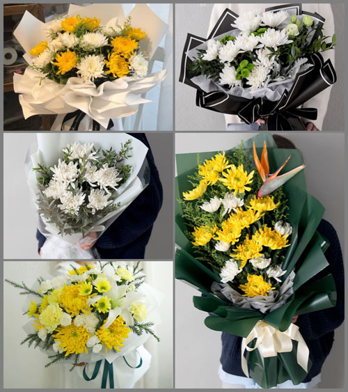 山东莱芜莱城区高庄街道南坛村白事花束代送